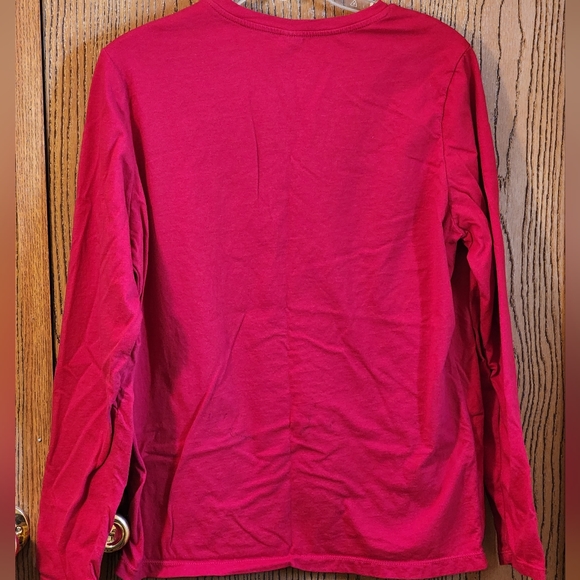 Red Long Sleeves Christmas 🎄 T-shirt size - Picture 3 of 4